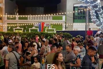 Concierto de tres bandas en la Plaza de Las Nieves en Lomo Magullo/Francisco Javier Santana.